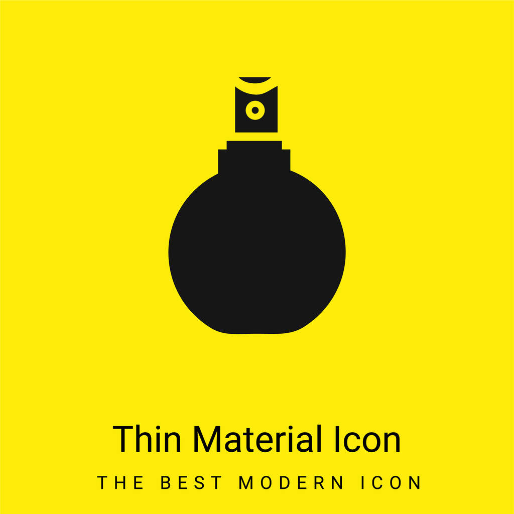 Łazienka Spray Butelka minimalna jasnożółty materiał ikona - Wektor, obraz