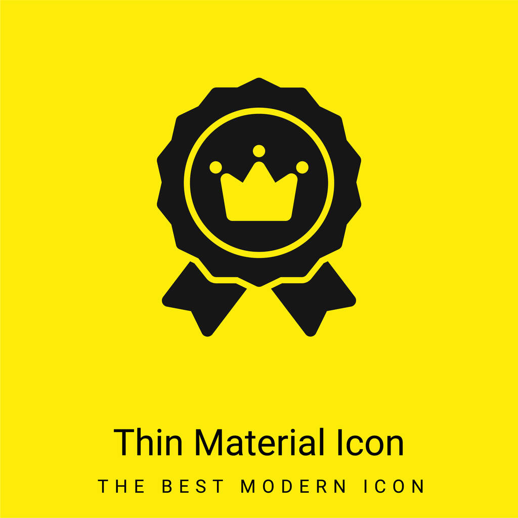 Brand Posizionamento icona minimale materiale giallo brillante - Vettoriali, immagini