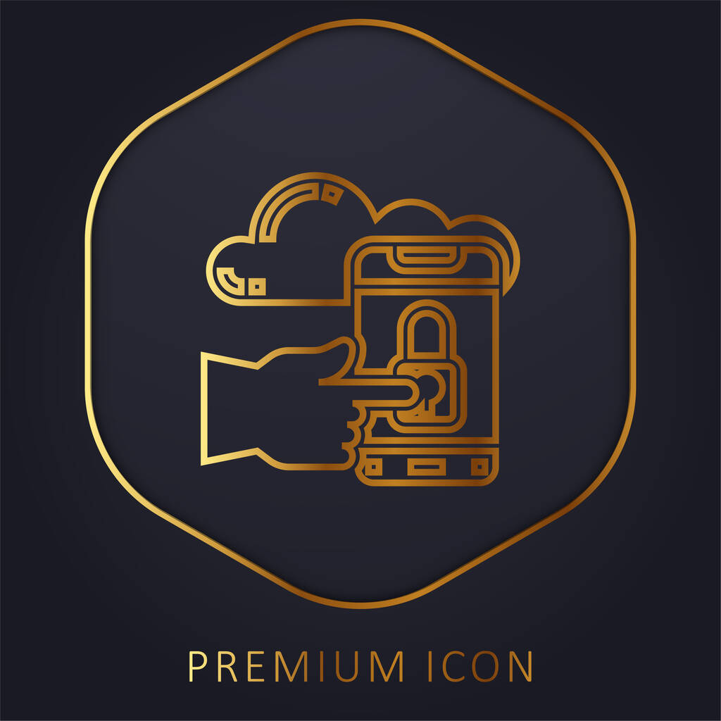 Доступ до логотипу або піктограми преміум-класу золотої лінії
 - Вектор, зображення