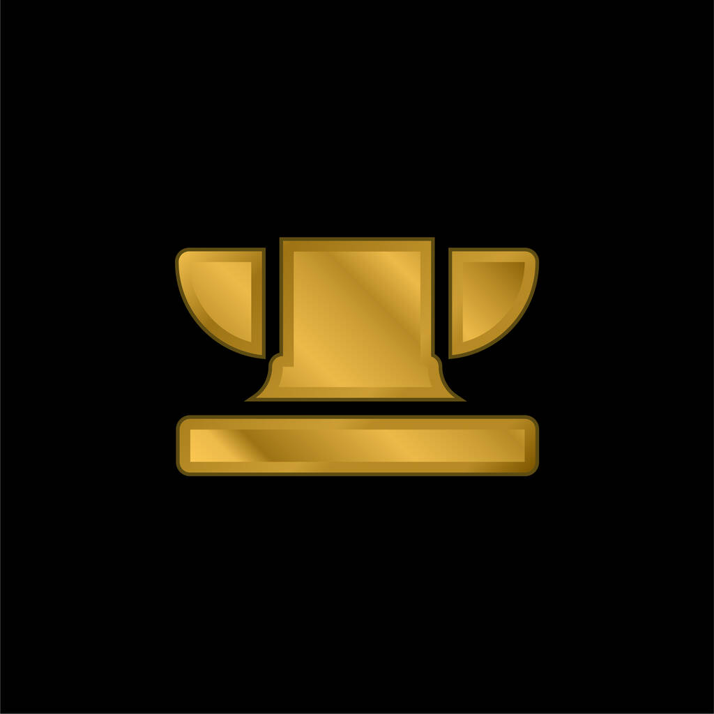 Örs altın kaplama metalik simge veya logo vektörü - Vektör, Görsel