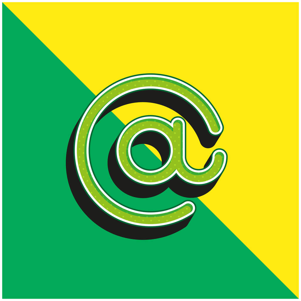 Bei Grün und Gelb modernes 3D-Vektor-Symbol-Logo - Vektor, Bild