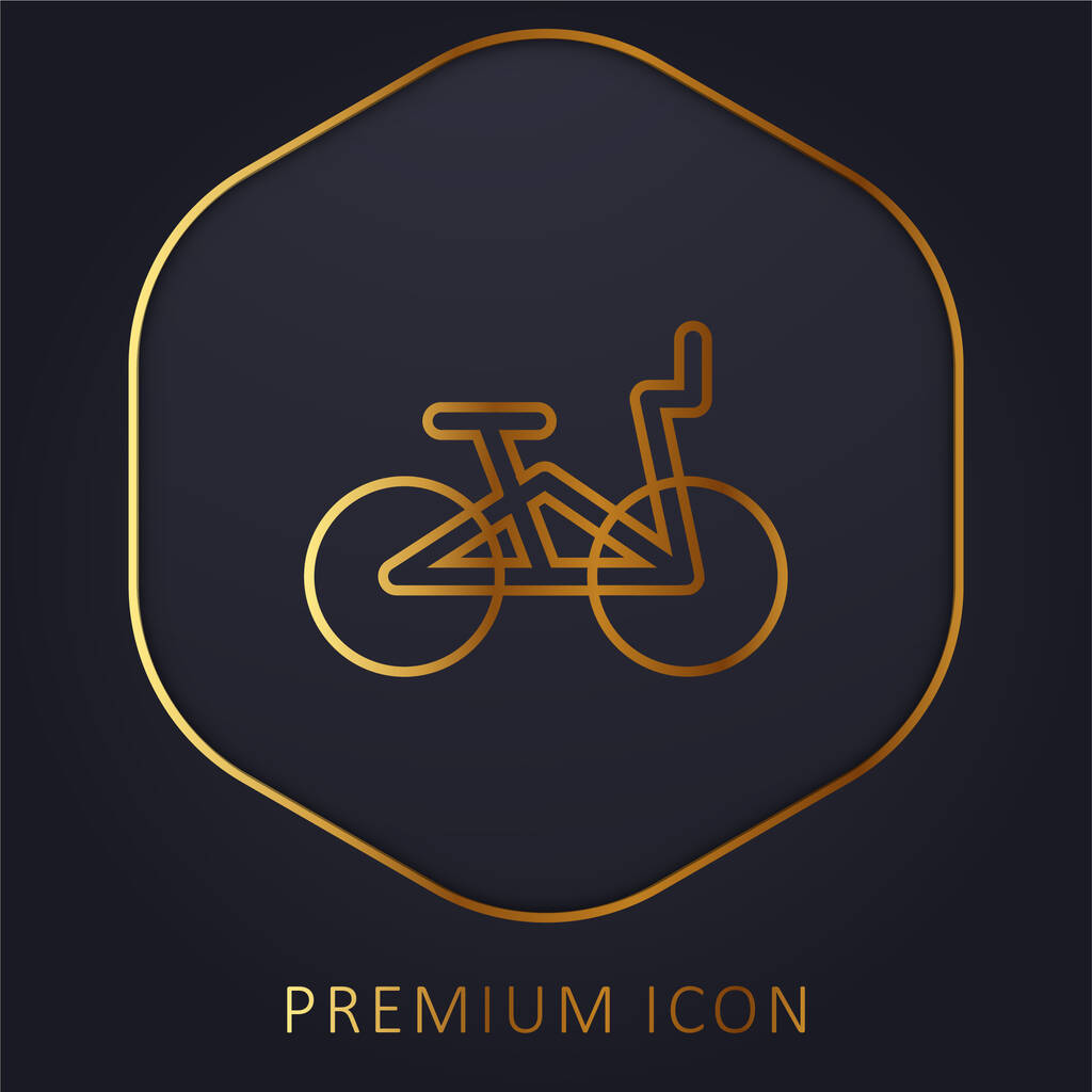Bmx arany vonal prémium logó vagy ikon - Vektor, kép