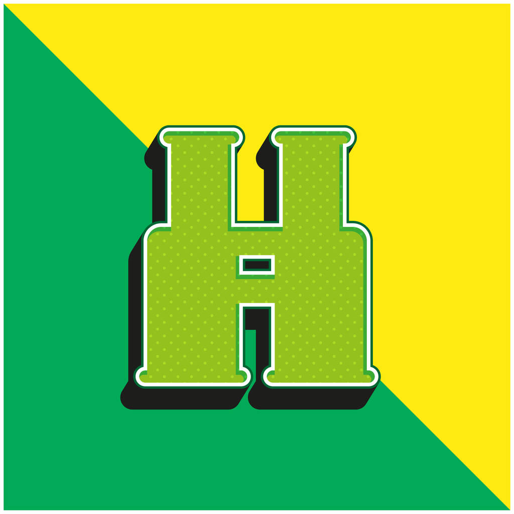 Binocoulars verde y amarillo moderno vector 3d icono del logotipo - Vector, Imagen