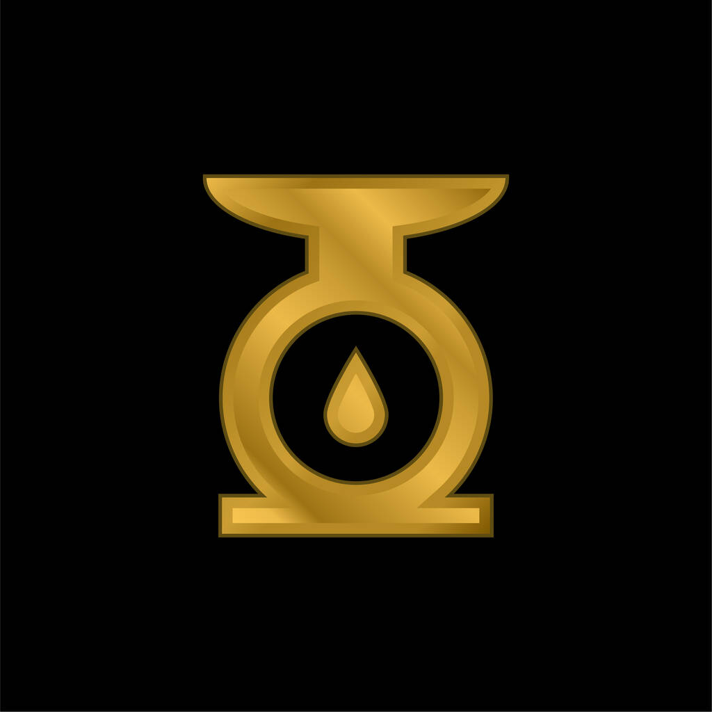 Balance kullattu metallinen kuvake tai logo vektori - Vektori, kuva