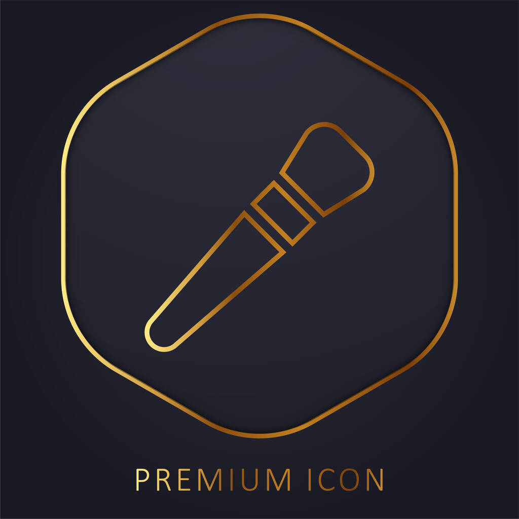Belleza línea de oro logotipo premium o icono - Vector, imagen