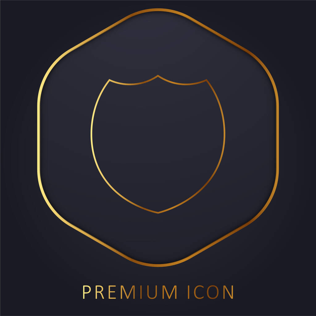 Czarna Odznaka złotej linii logo premium lub ikona - Wektor, obraz