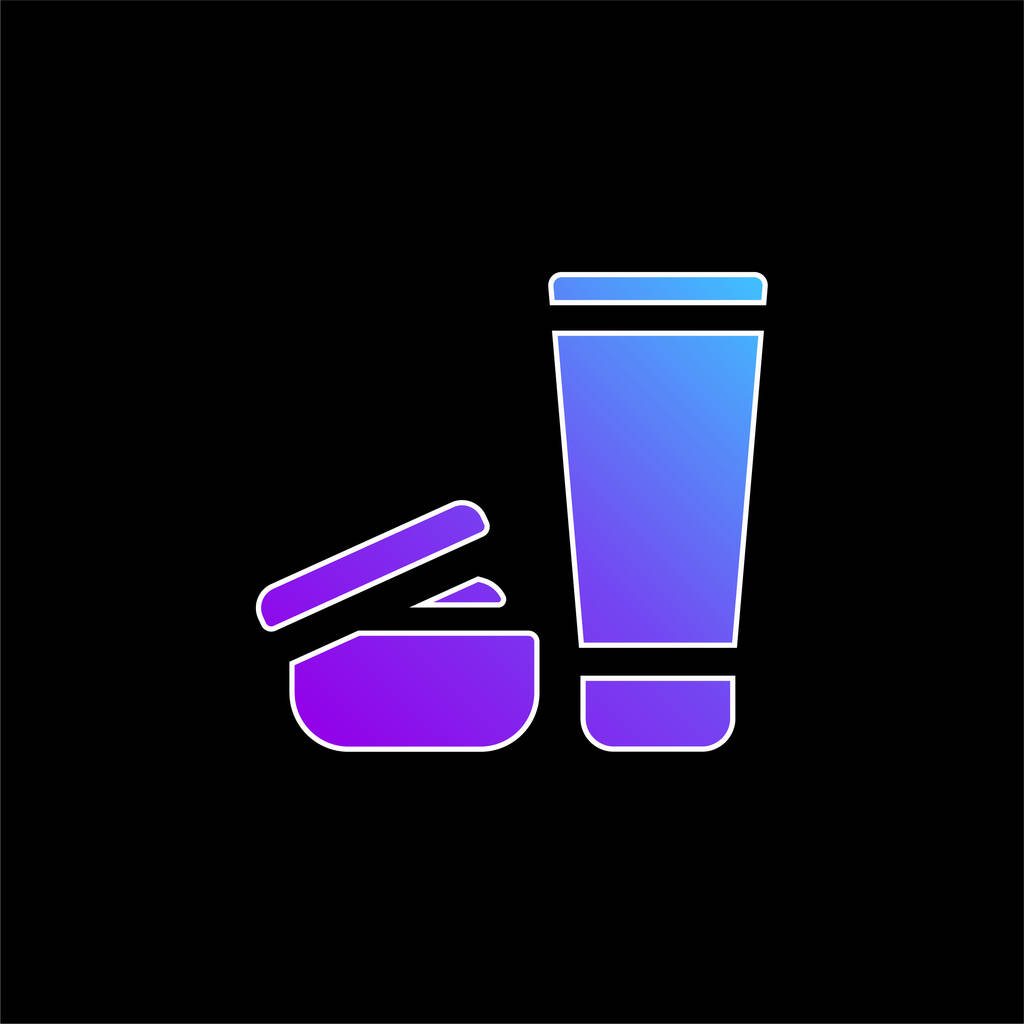 Beauty Products blue gradient vector icon - Vector, Image