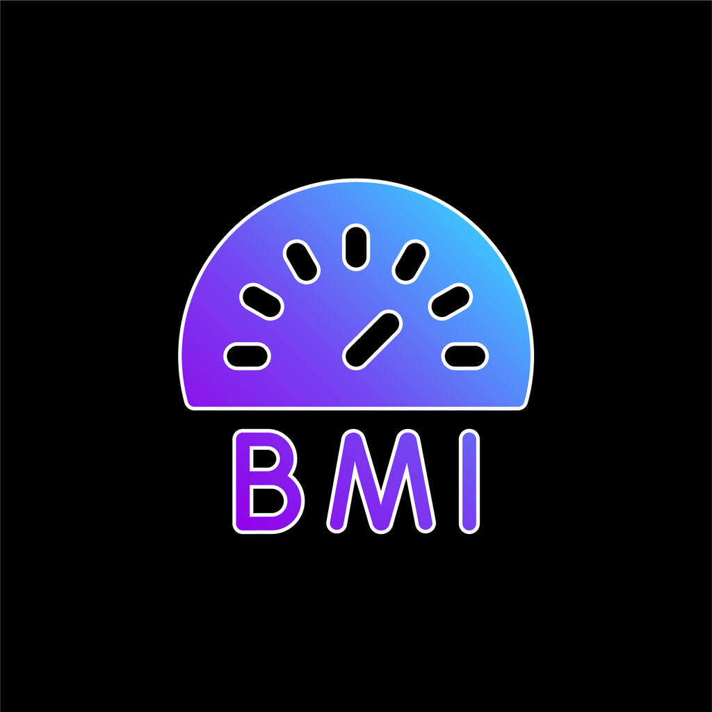 Bmi blue gradient vector icon - Vector, Image