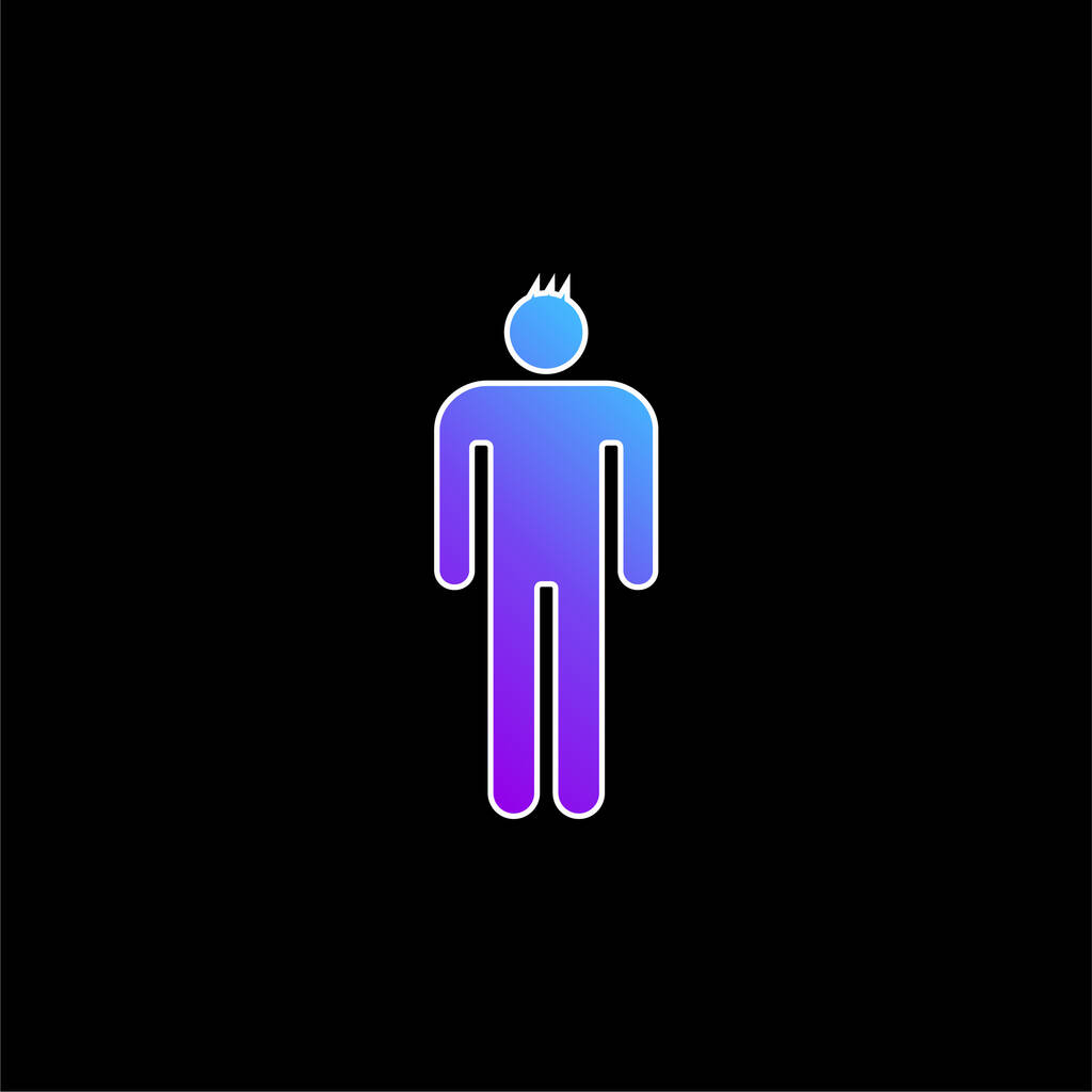 Αγόρι μπλε διάνυσμα κλίση εικονίδιο - Διάνυσμα, εικόνα