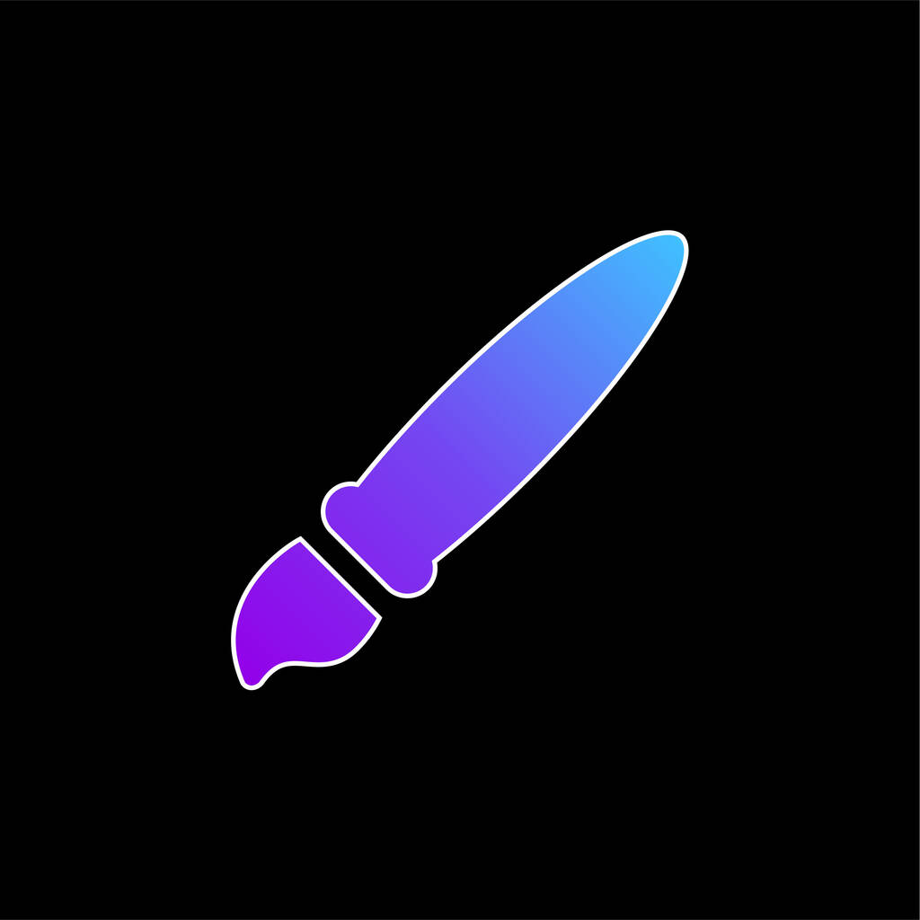 Artist Tool blue gradient vector icon - Wektor, obraz