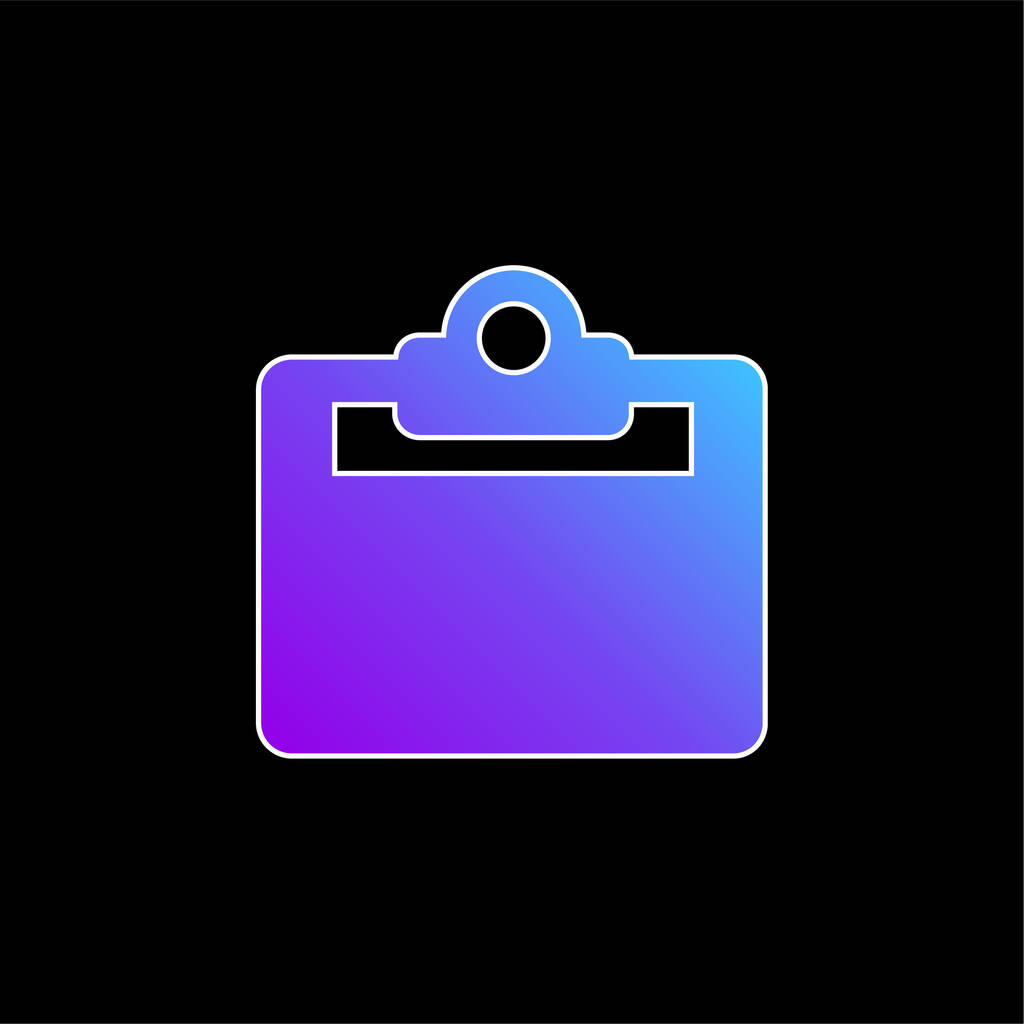 Insignia azul gradiente vector icono - Vector, Imagen