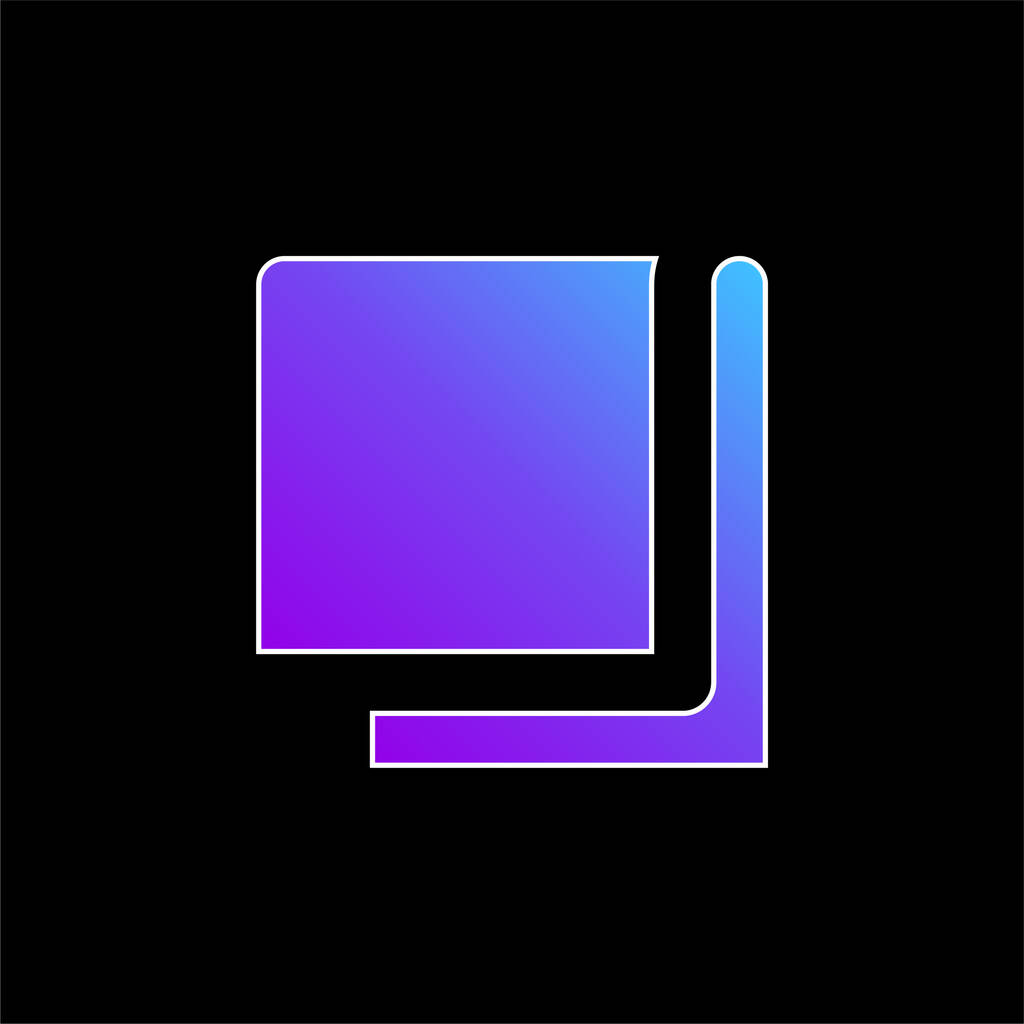 Coperta blu gradiente icona vettoriale - Vettoriali, immagini