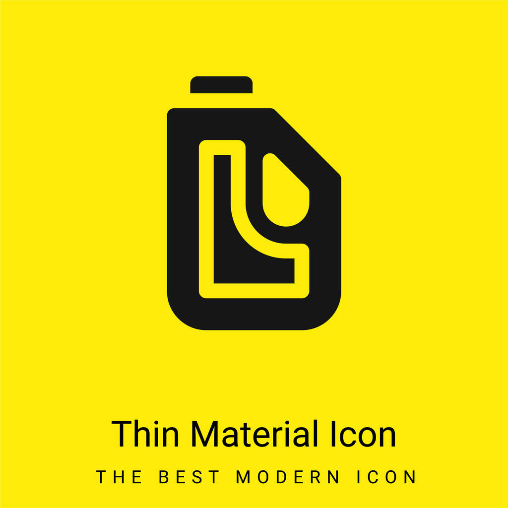 Bělení minimální jasně žlutý materiál ikona - Vektor, obrázek