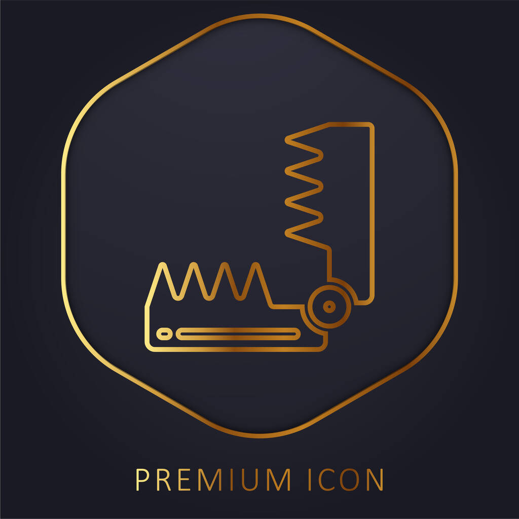 Zlaté prémiové logo nebo ikona Bear Trap - Vektor, obrázek