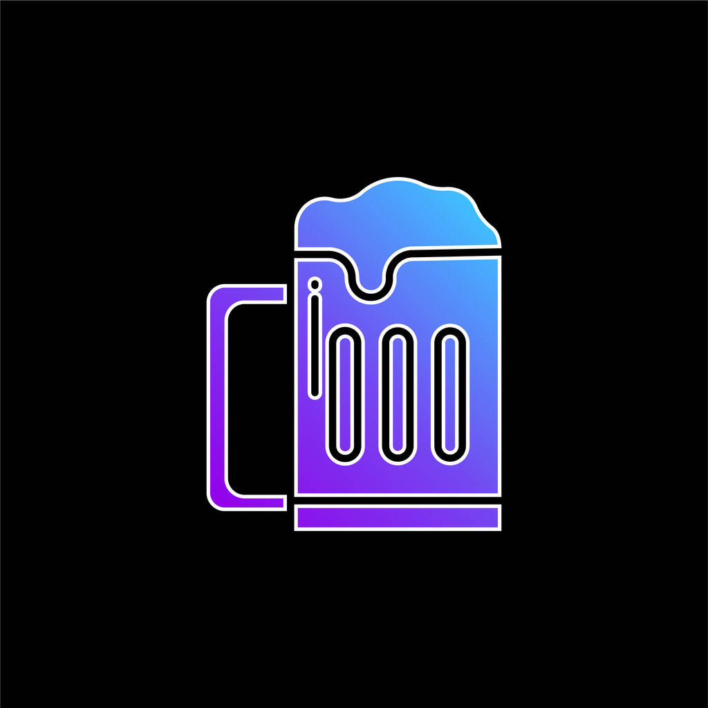 Εικονίδιο διάνυσμα μπλε μπύρας - Διάνυσμα, εικόνα