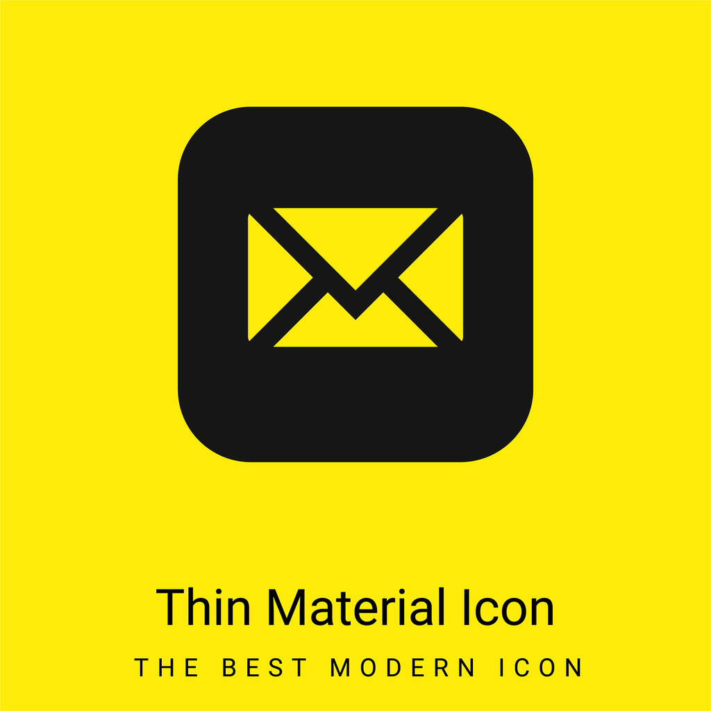 Apple minimalna jasnożółta ikona materiału - Wektor, obraz