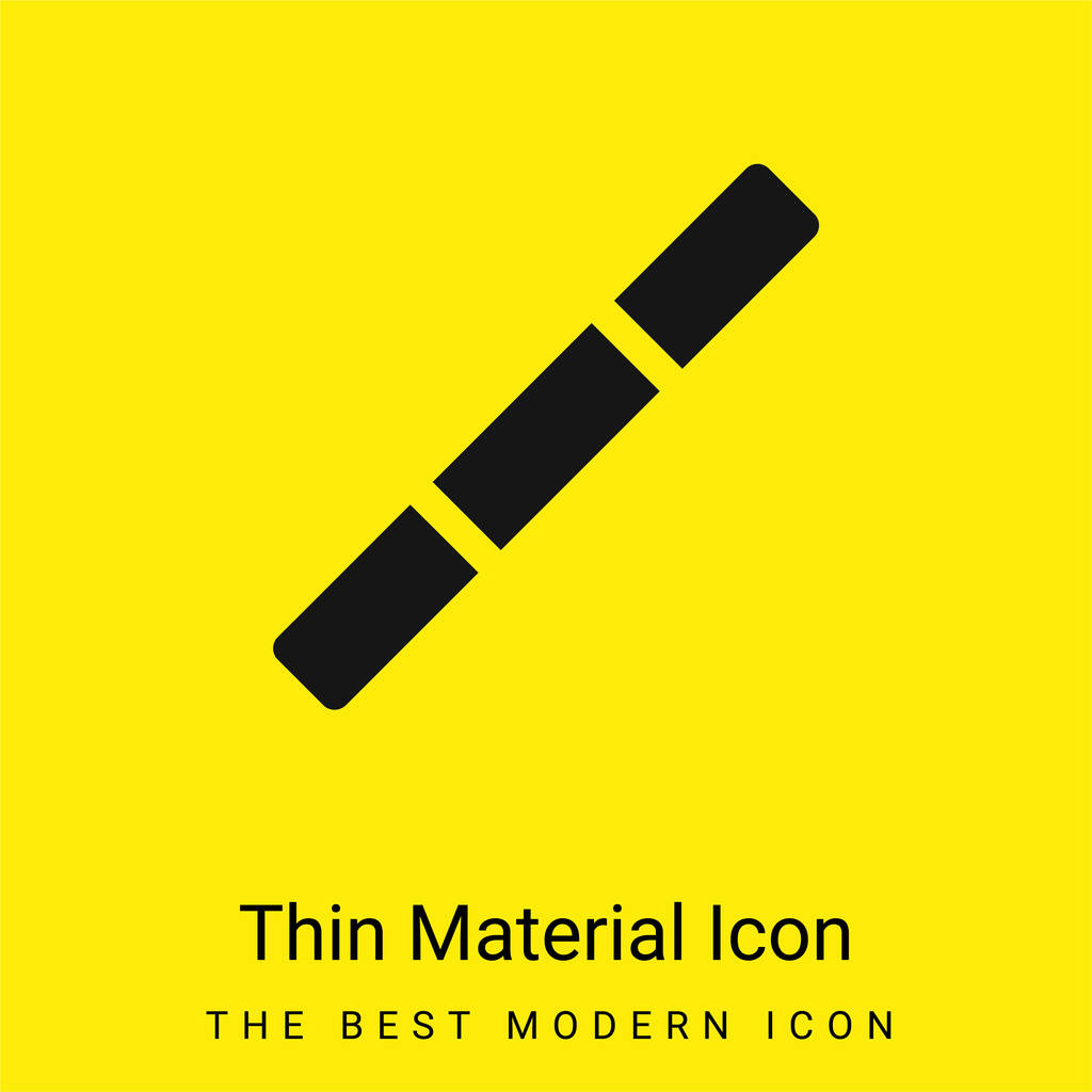 Bo icona minimale materiale giallo brillante - Vettoriali, immagini