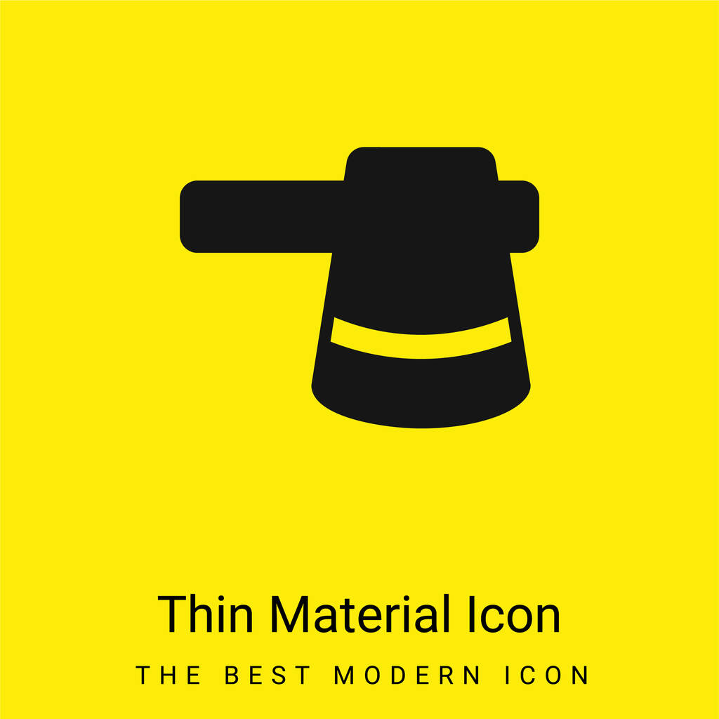 Ax minimal bright yellow material icon - Vector, Image