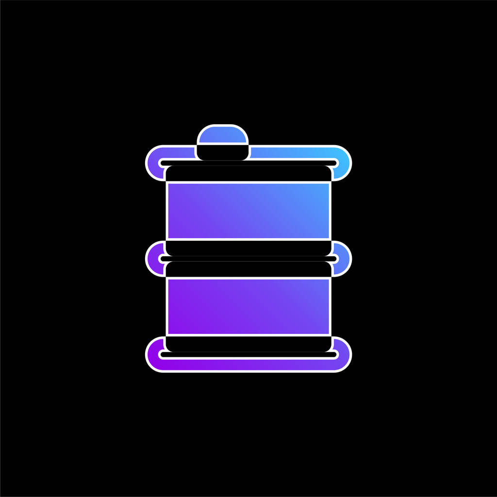 Barile blu gradiente icona vettoriale - Vettoriali, immagini