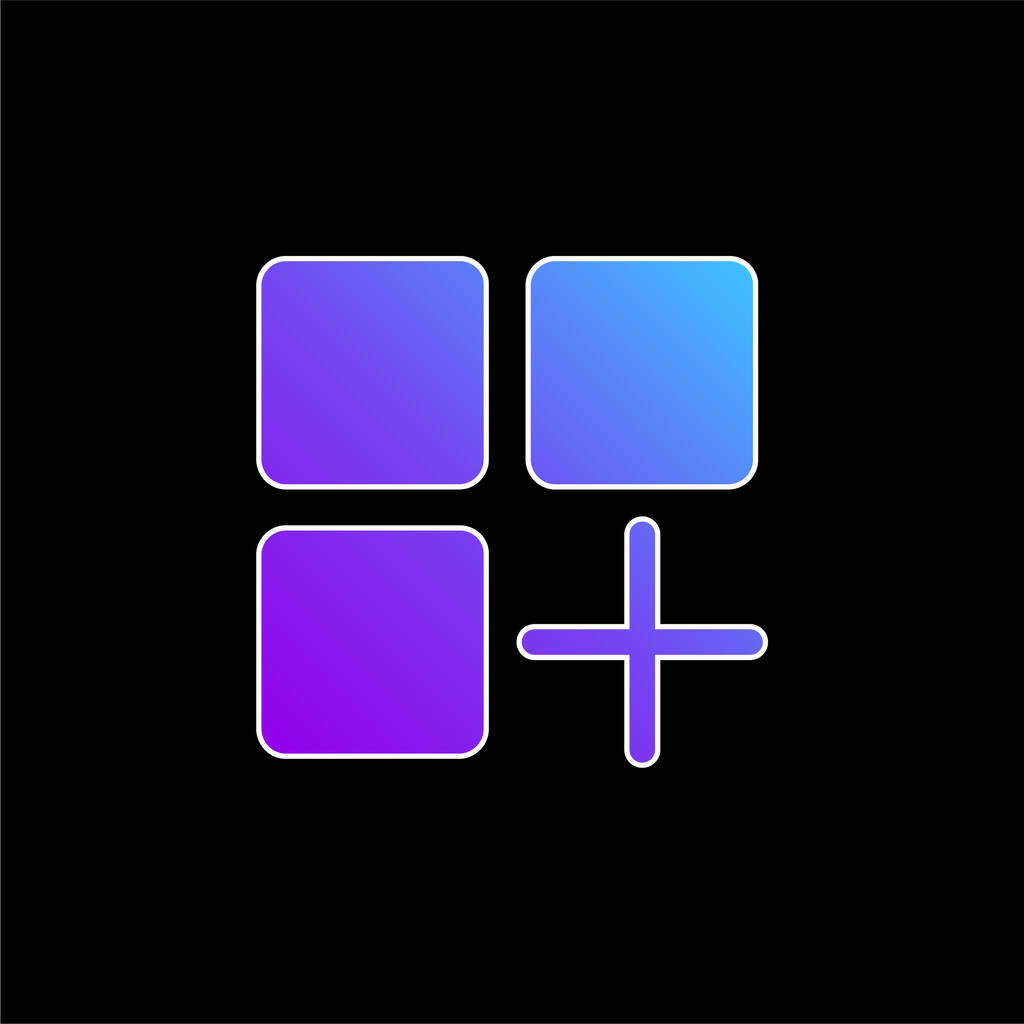 App blu gradiente vettoriale icona - Vettoriali, immagini