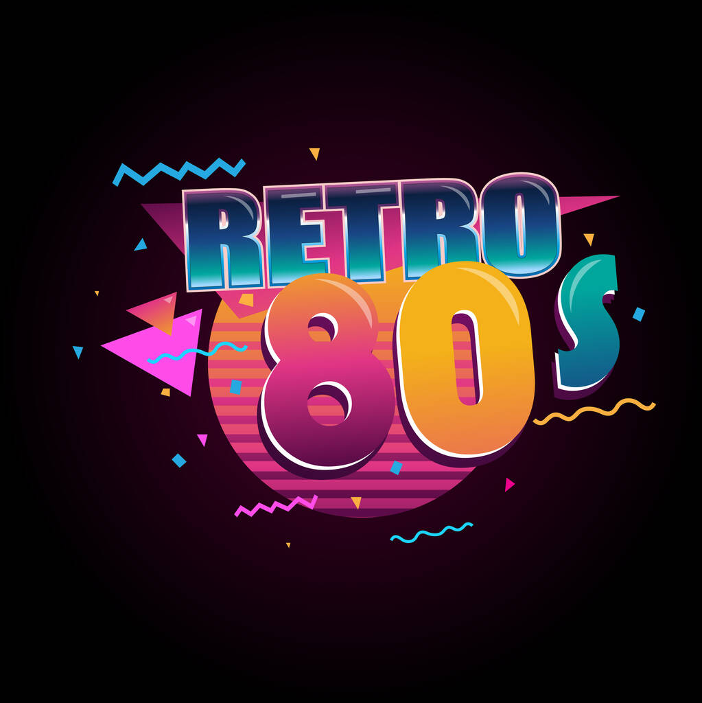 Retro 60s 70s 80s 90s design background - Vektor, obrázek