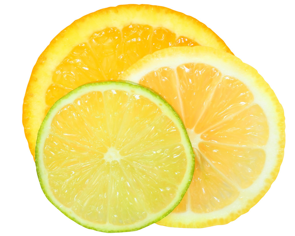 Свежий апельсин, лайм и лимон.
 - Фото, изображение