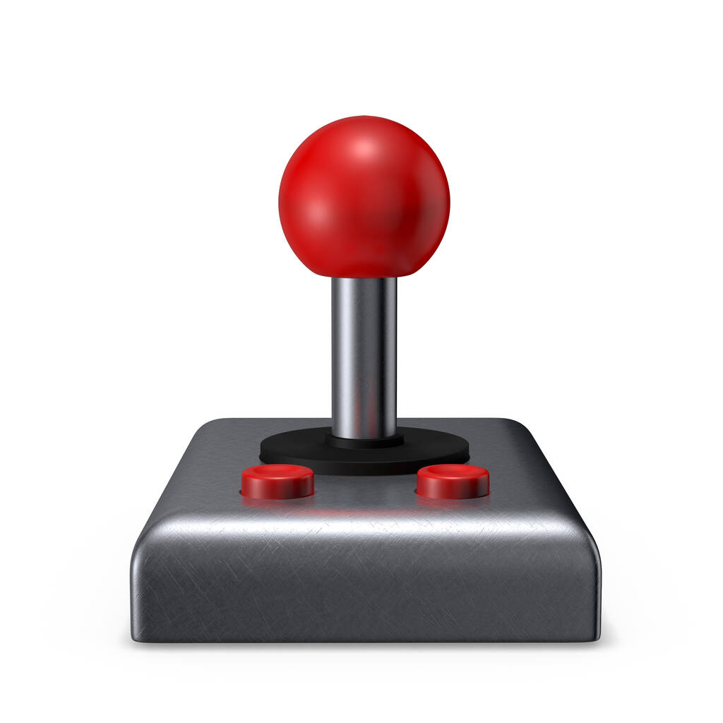 Retro joystick 3d rendering - Zdjęcie, obraz