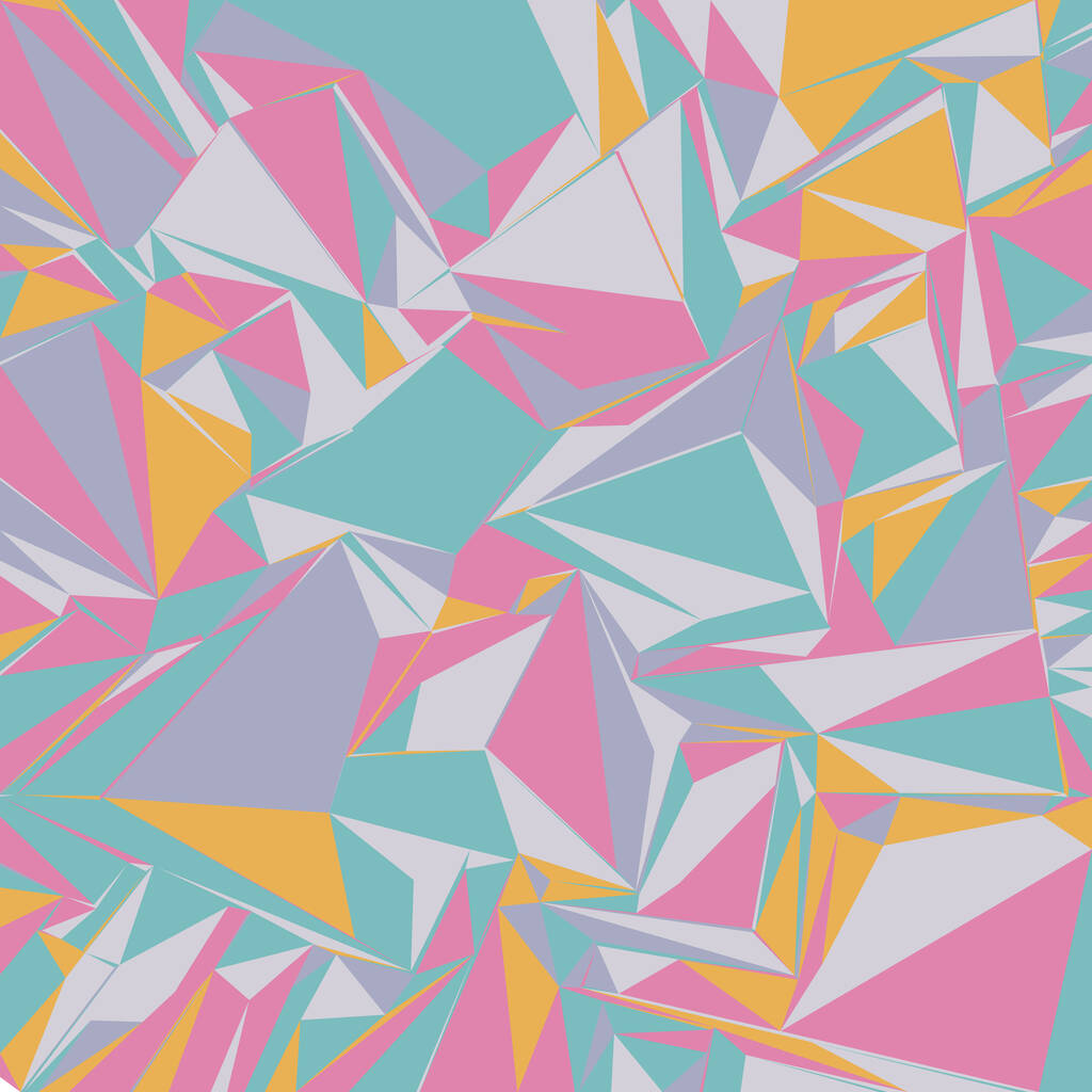 Fondo abstracto con triángulos coloridos para revistas, folletos o pantalla de bloqueo del teléfono móvil - Vector, imagen