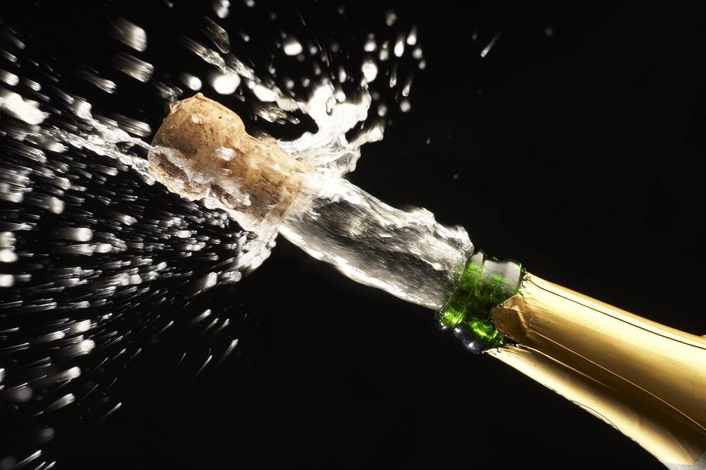 popping szampana, korek - Zdjęcie, obraz