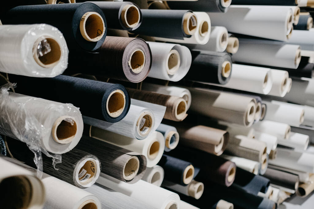 A closeup shot of wallpaper rolls at a store - Valokuva, kuva