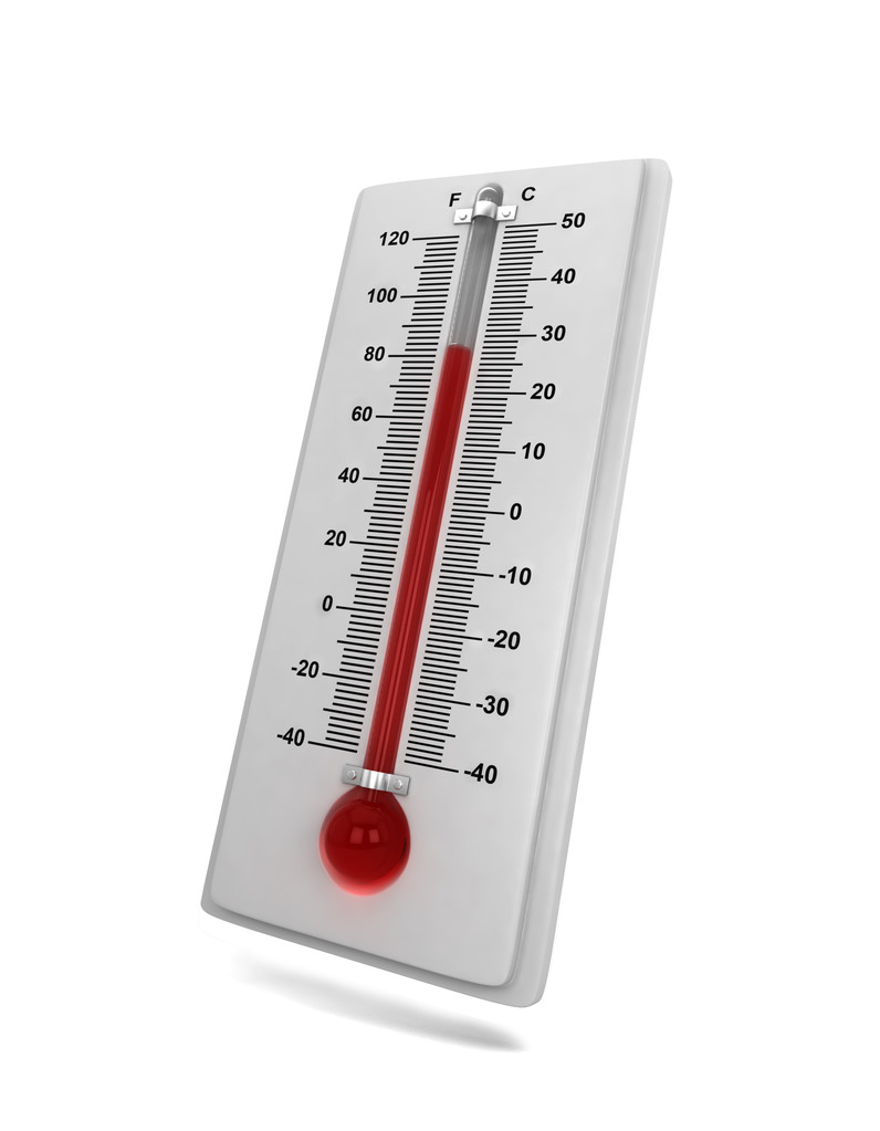 天気予報温度計 - 写真・画像