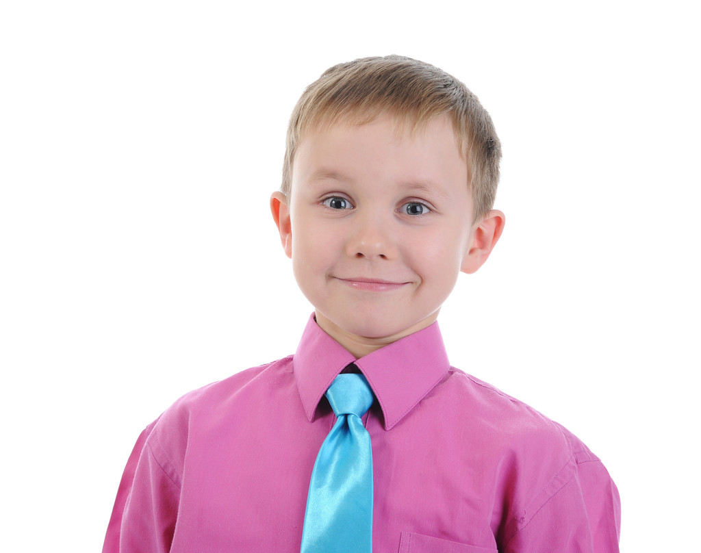 πορτρέτο του πέντε χρονών αγόρι. απομονώνονται σε λευκό φόντο - Φωτογραφία, εικόνα