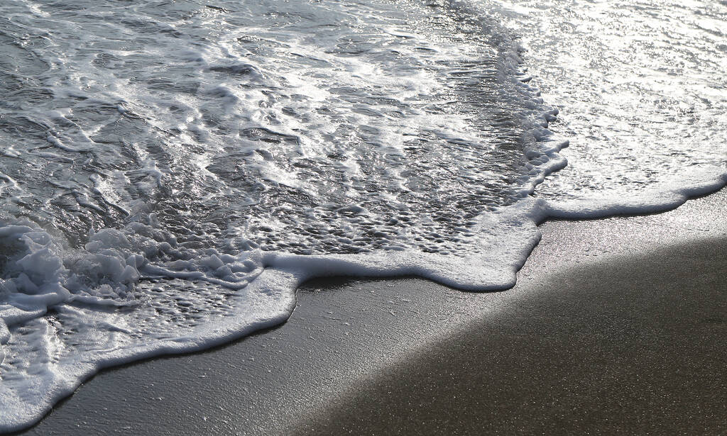 装飾のための海の波の美しい背景泡 - 写真・画像