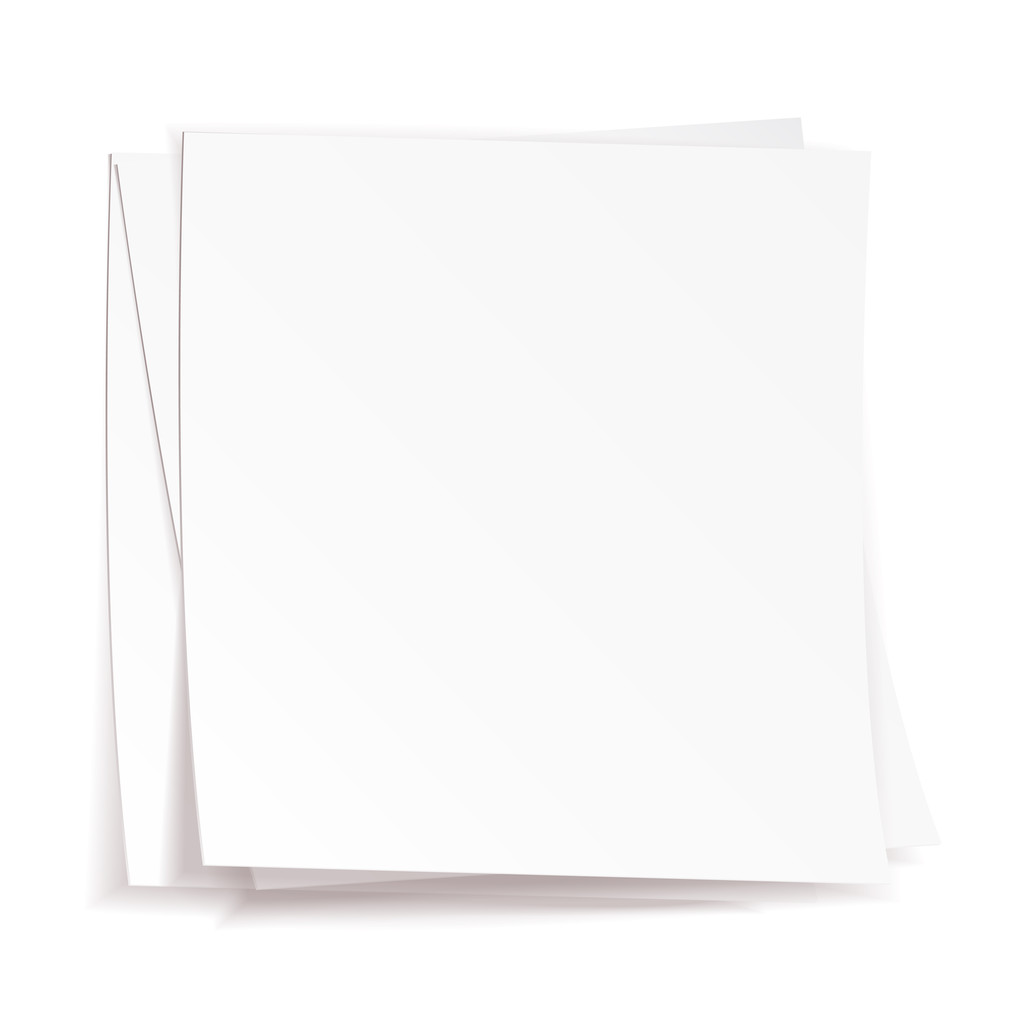 Stack di white paper su sfondo bianco
 - Vettoriali, immagini