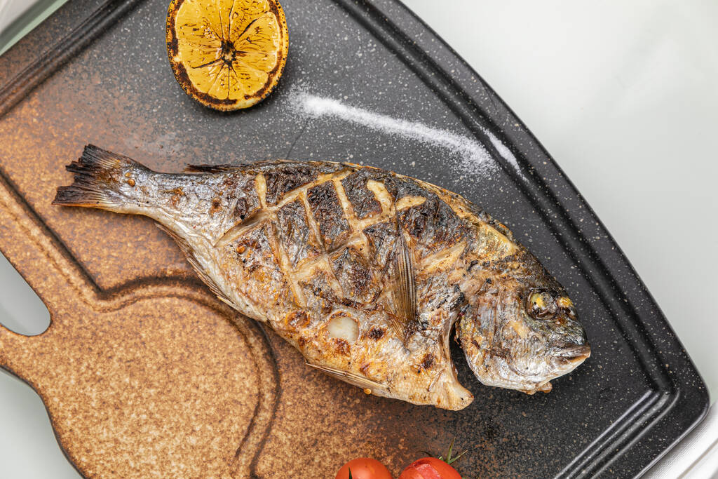 grilled fish on the grill - Photo, Image
