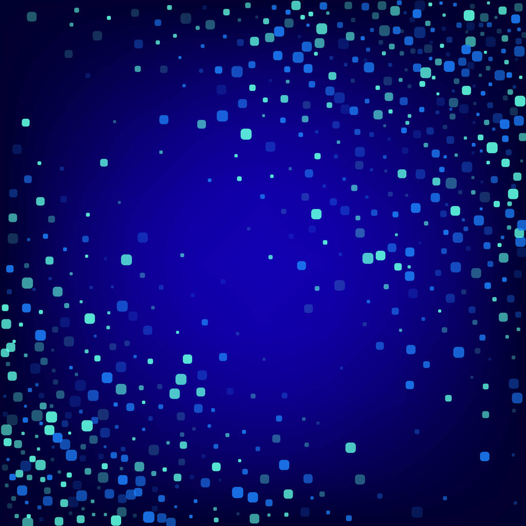 Blue Rhombus Abstract Blue Vector Background. Invitation Square Backdrop. Falling Cell Invitation. Turquoise Top Design. - Φωτογραφία, εικόνα