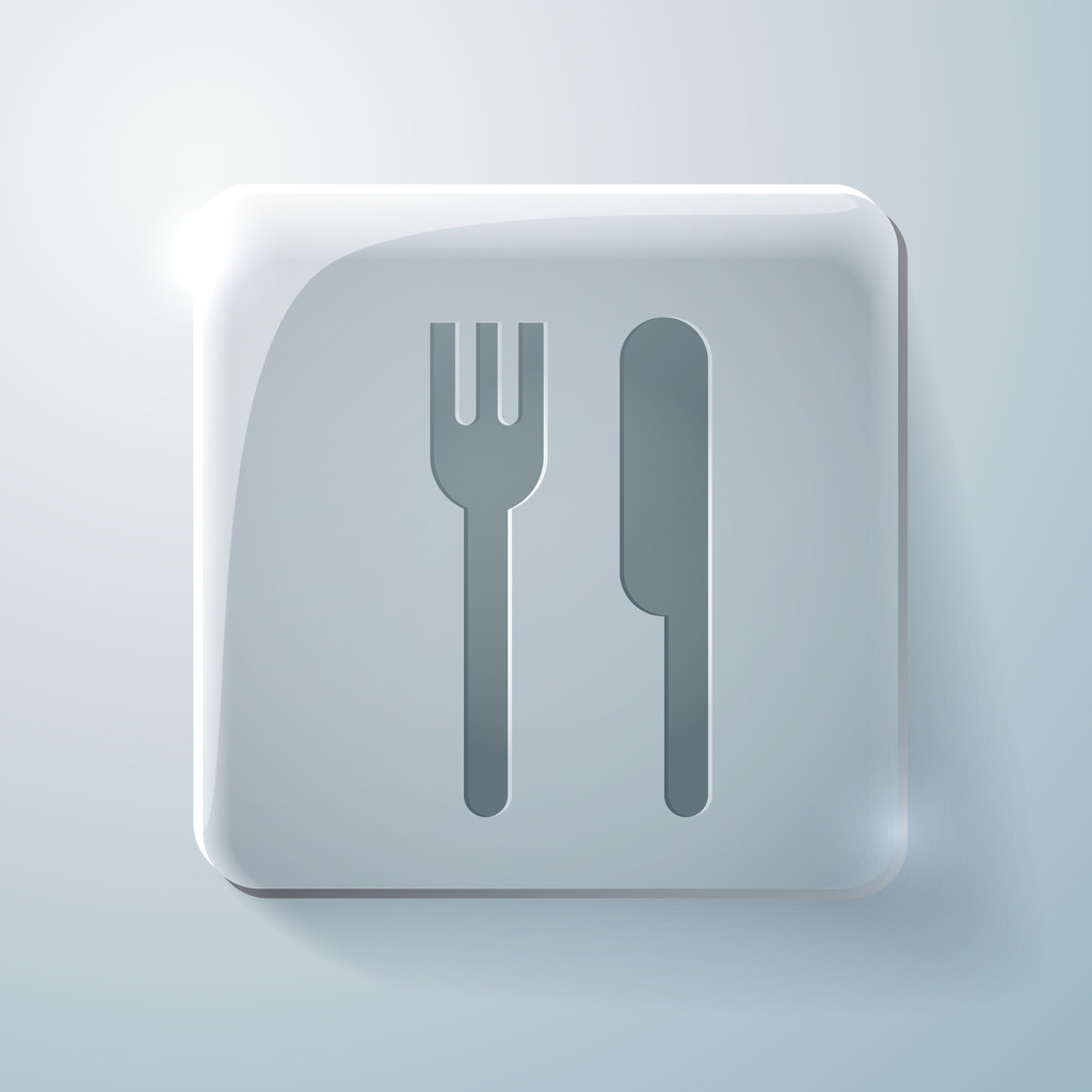 Fork and knife sign - Vector, Image