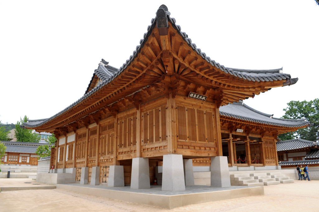 παραδοσιακό κτίριο της Κορέας - Φωτογραφία, εικόνα
