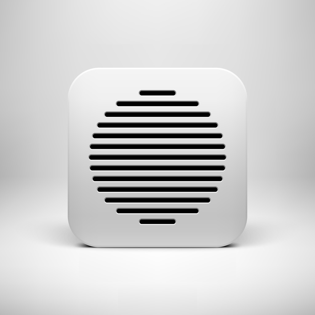 Modello di pulsante icona dell'app astratta bianca
 - Vettoriali, immagini