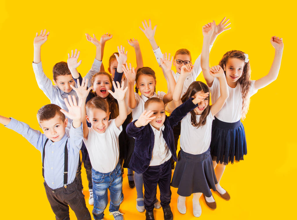 Happy kids, boys and girls, ready back to school - Fotografie, Obrázek