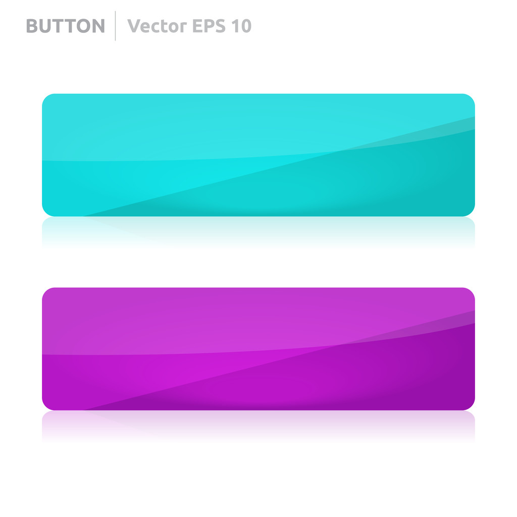 knop sjabloon web blauw en paars - Vector, afbeelding