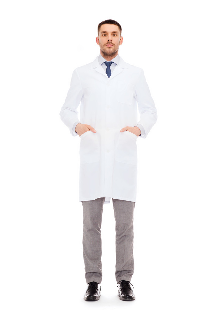 Beyaz ceketli erkek doktor - Fotoğraf, Görsel