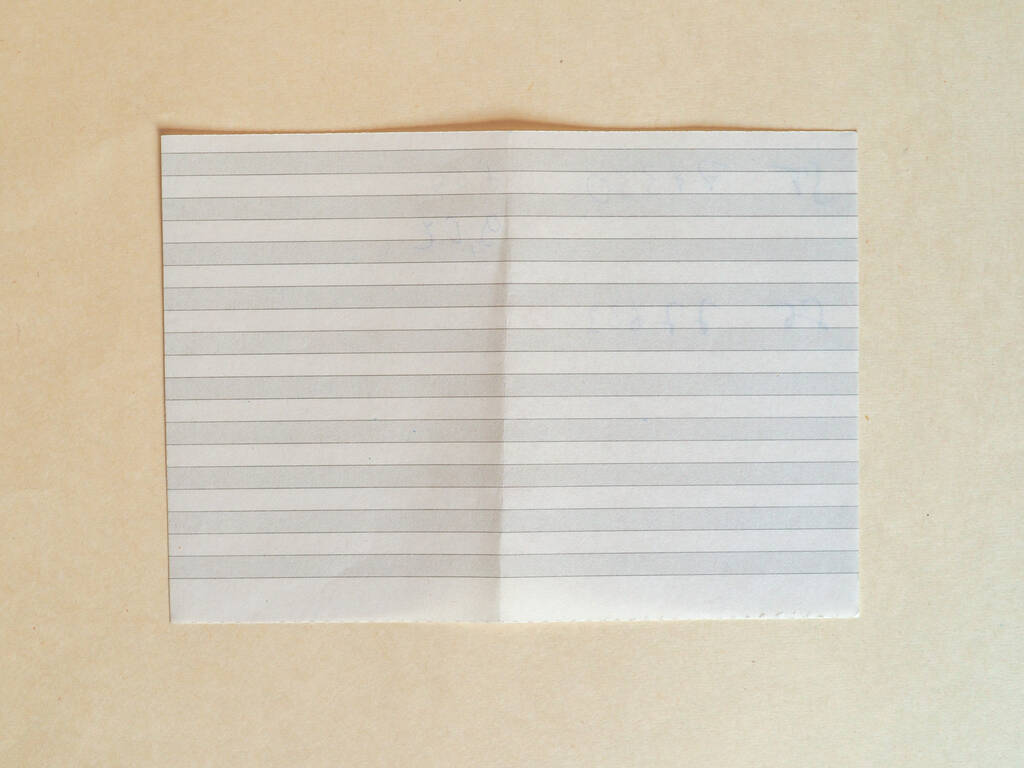 starý papír poznámka s bílým pozadím - Fotografie, Obrázek