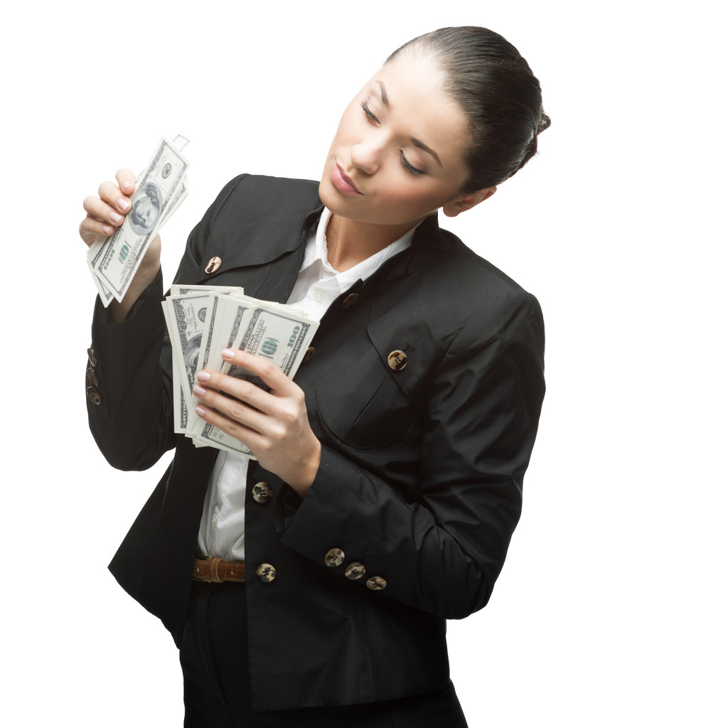 Бізнес-леді проведення гроші
 - Фото, зображення