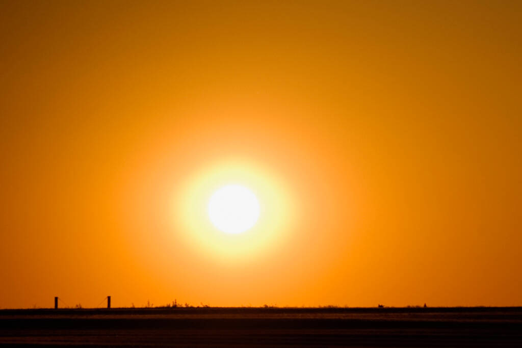 belo pôr do sol sobre o mar - Foto, Imagem