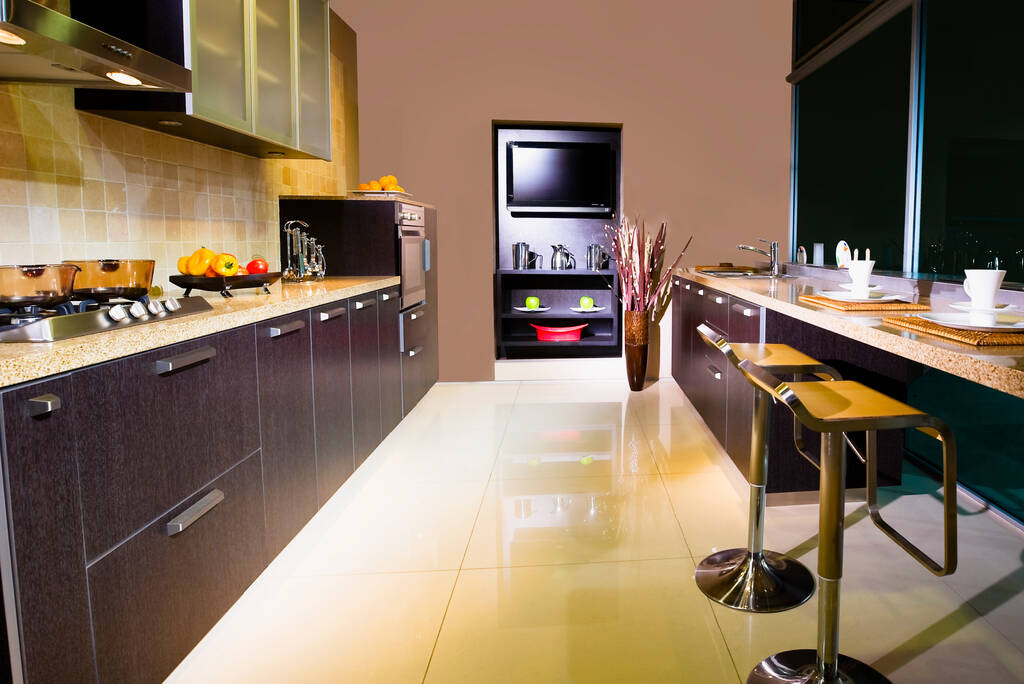 interior de cocina moderna con muebles - Foto, imagen