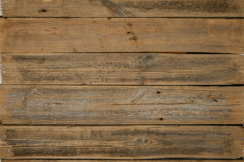 Planches horizontales naturelles en bois fond - Photo, image