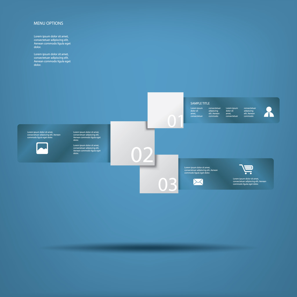 Infographics and web elements vector illustration with space for text - Vector, Image