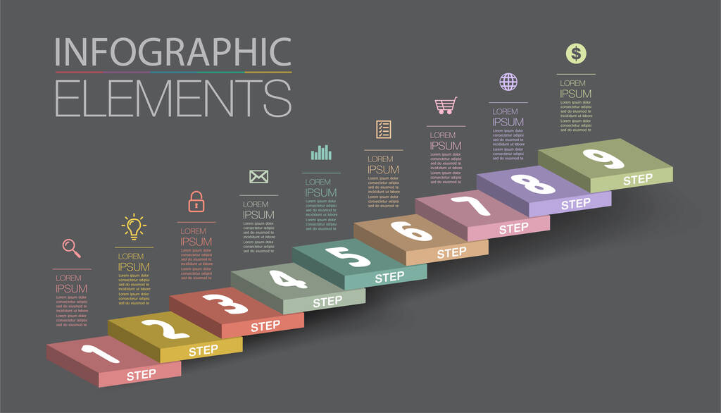 nowoczesny szablon pola tekstowego, baner Infografika - Wektor, obraz