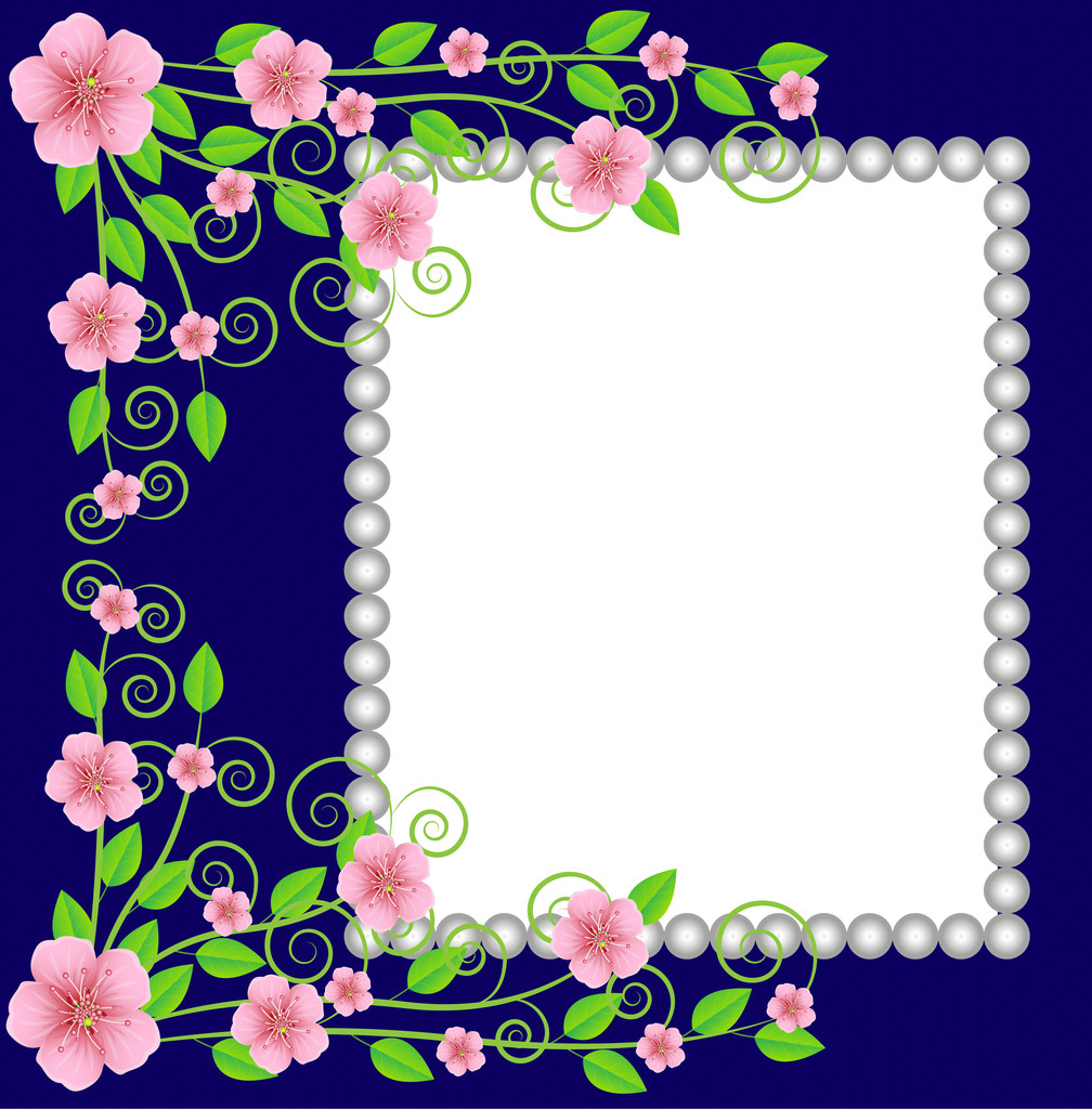 achtergrond voor een ontwerp met roze bloemen - Vector, afbeelding